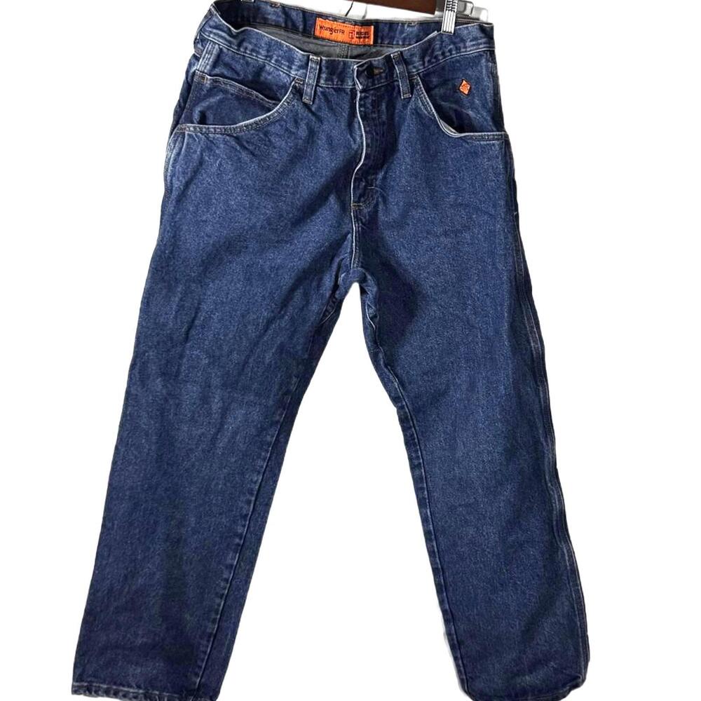 Wrangler FR Riggs Jeans Men's 34x30 HRC2 2112  Workwear Blue‎ Flame Resistant